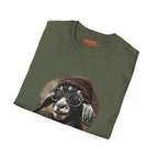 Trendy Goat T-Shirt with Glasses and Beanie Design