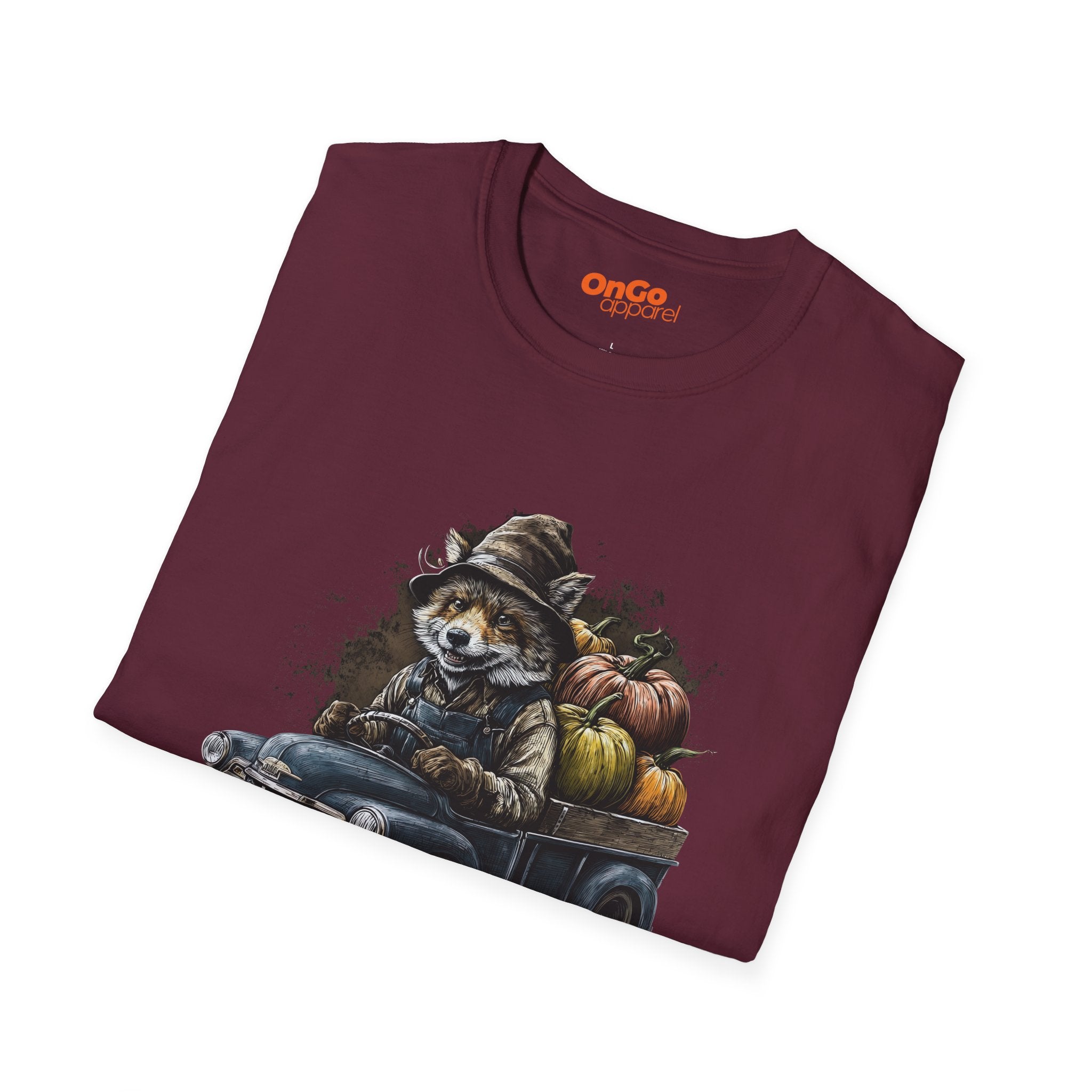 Rustic Fox Driving Vintage Truck T-Shirt
