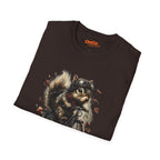 Squirrel Aviator Bike T-Shirt with Fun Animal Design