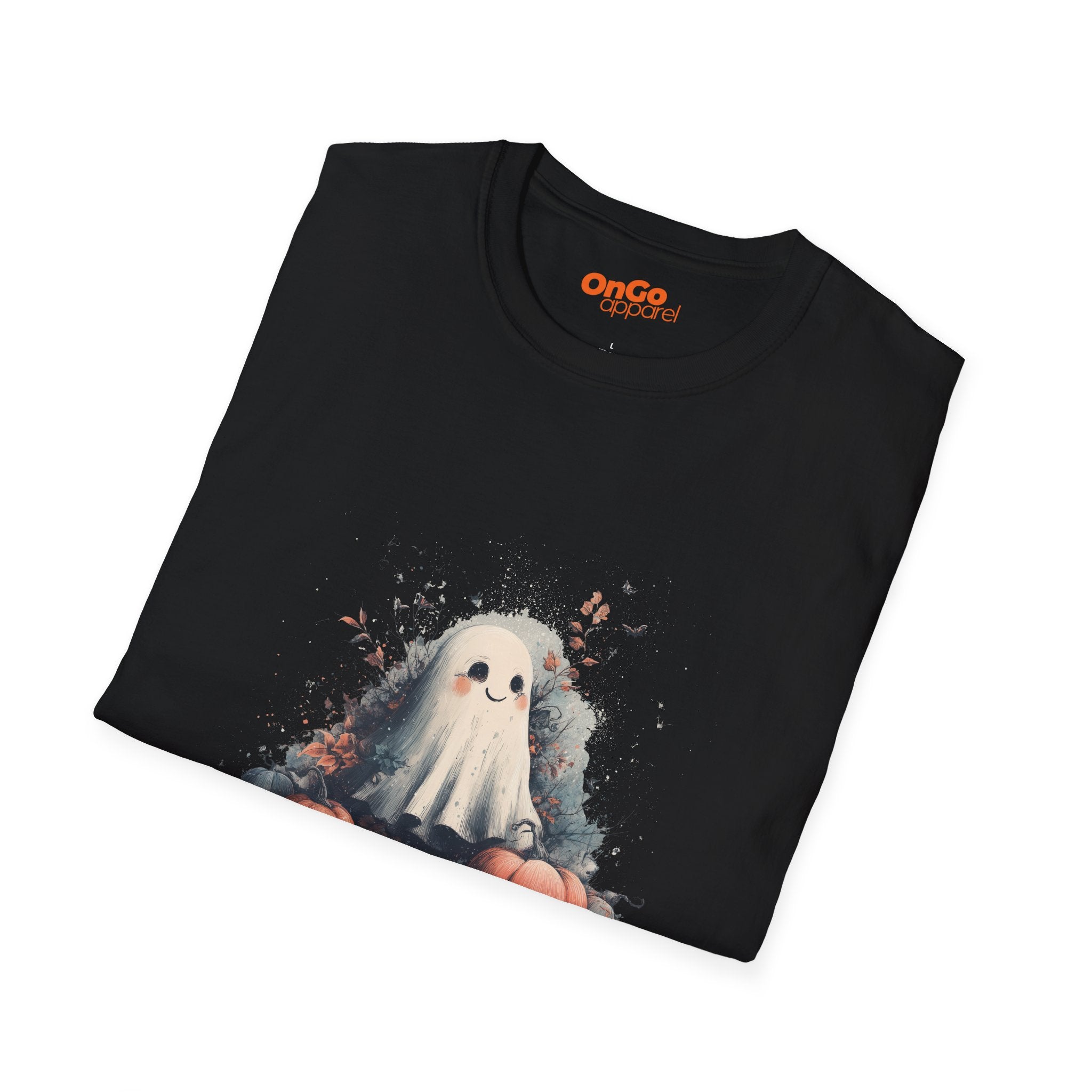 Cute Ghost and Pumpkins T-Shirt