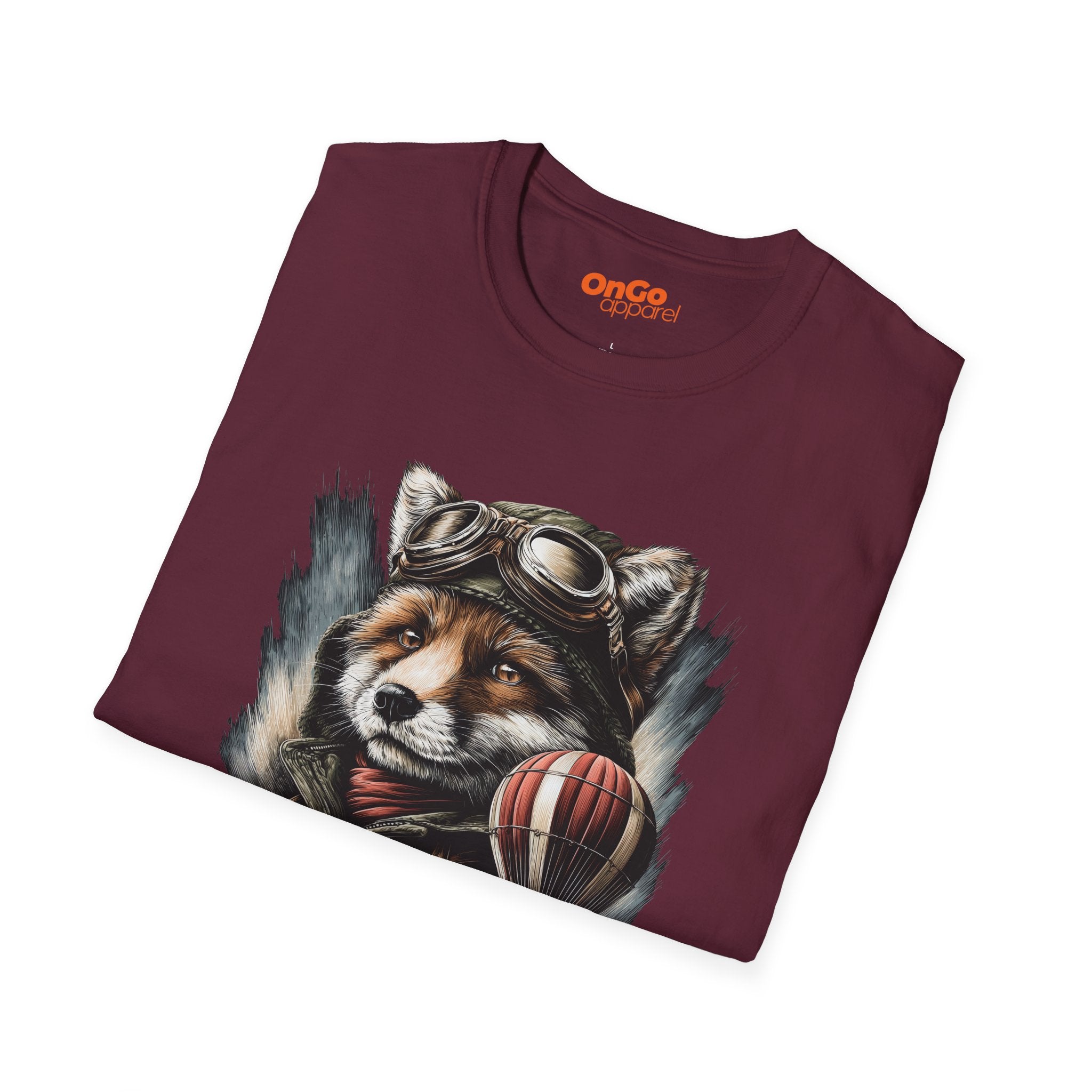 Fox Aviator with Balloon T-Shirt