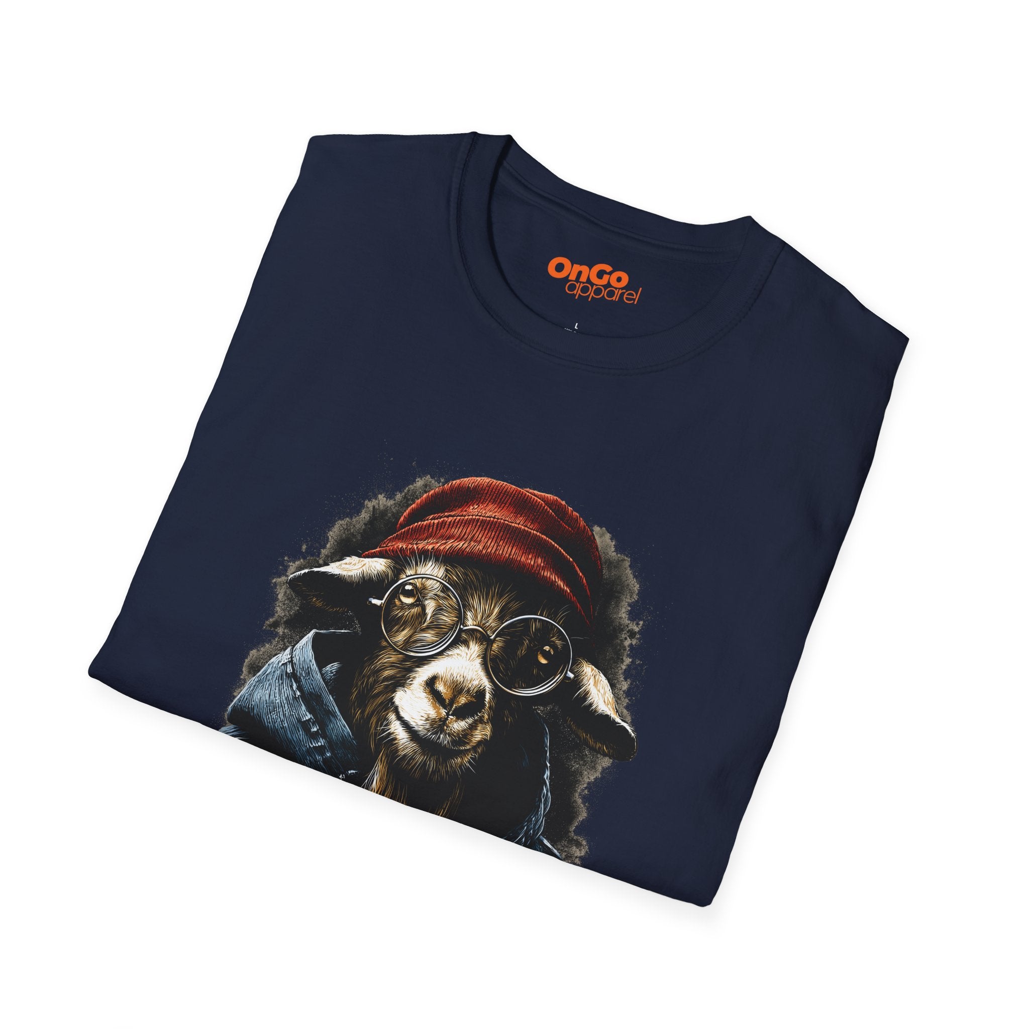 Trendy Goat with Glasses T-Shirt for Animal Lovers