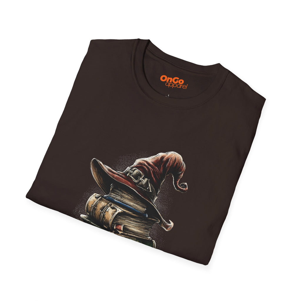 Mystical Wizard Hat and Books T-Shirt